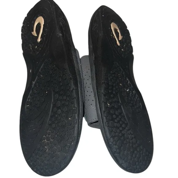 Olukai Dark Gray Leather Men Slides Size 12