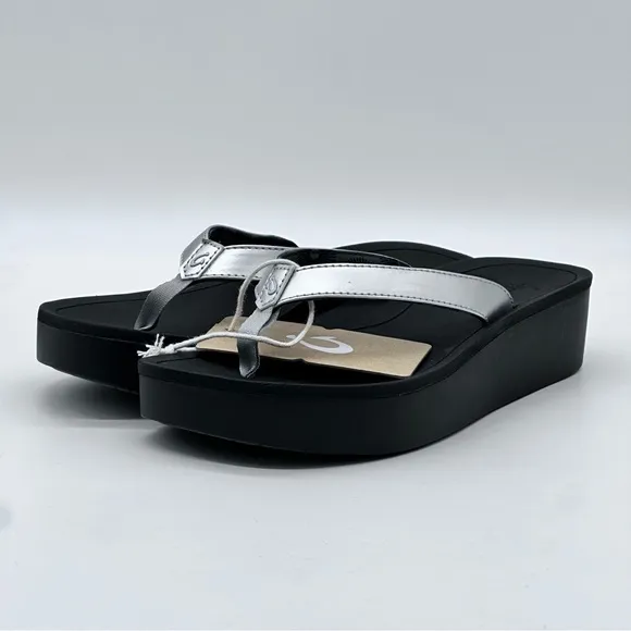 Olukai PI’O LUA Platform Sandals. Size 10