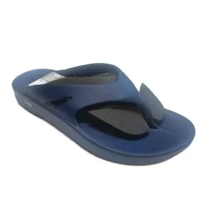 OOFOS Ooriginal Recovery Slide Pool Sandal Mens Size 12 Womens Size 14 Navy Blue