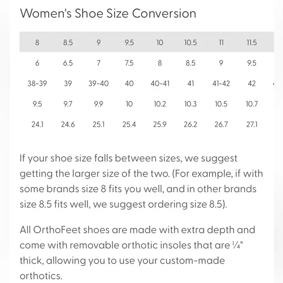 OrthoFeet Red Sahara Arch Support Orthotic Slide Sandals Women’s Size 8 Wide