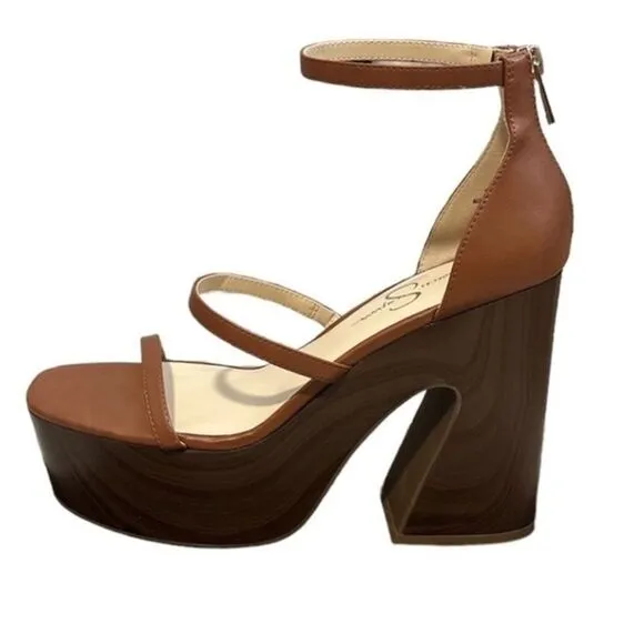 (P3)JESSICA SIMPSON‎ JP SAVERIA Platform Sandals. size 10/41.5