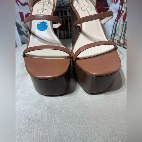(P3)JESSICA SIMPSON‎ JP SAVERIA Platform Sandals. size 10/41.5