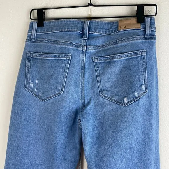 PAIGE Brigitte Boyfriend Jeans Size 25 Folk Light Blue Spring Summer Denim Vacay