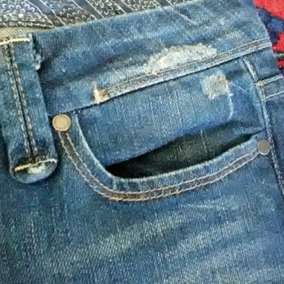 Paige Jeans Pico Wide Leg Distressed Jeans Size 29