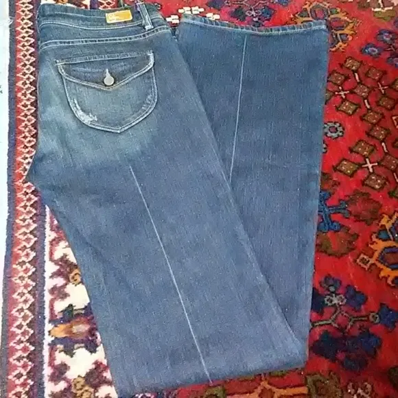 Paige Jeans Pico Wide Leg Distressed Jeans Size 29