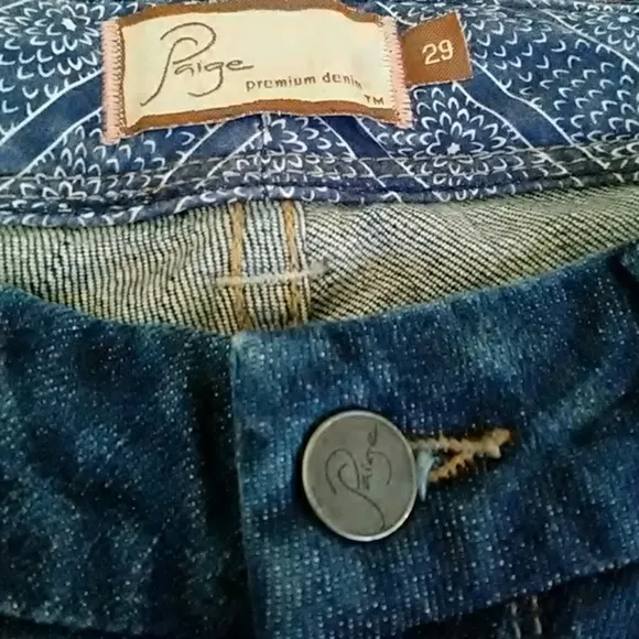 Paige Jeans Pico Wide Leg Distressed Jeans Size 29