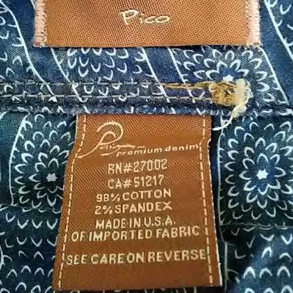Paige Jeans Pico Wide Leg Distressed Jeans Size 29