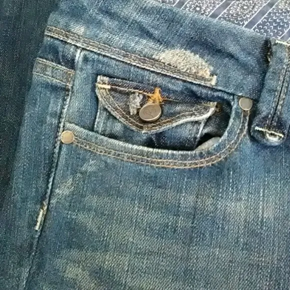 Paige Jeans Pico Wide Leg Distressed Jeans Size 29