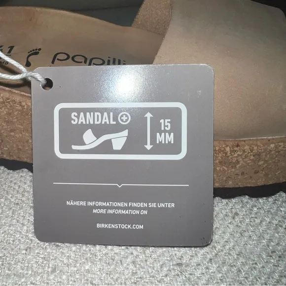 Papillio Beige Leather  Sandals with Cork style Sole cushioned