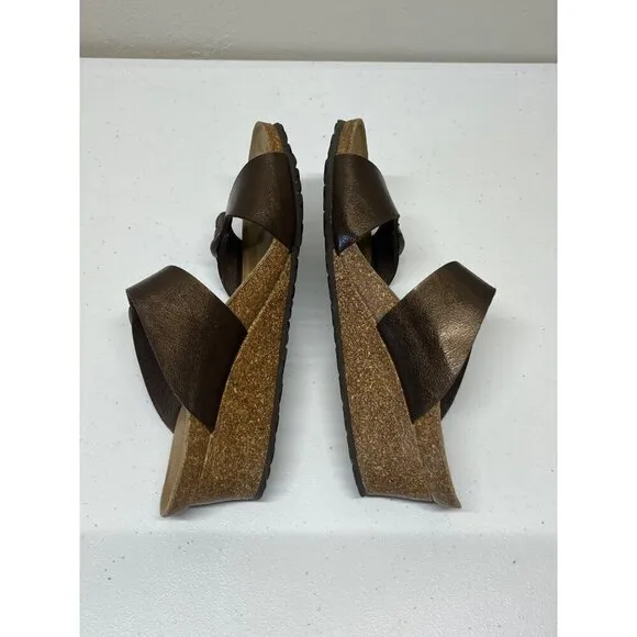 PAPILLIO by BIRKENSTOCK Dorothy Graceful Toffee Sandals Heeled Wedge US 9 EU 40