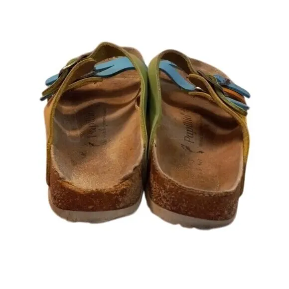 Papillio By Birkenstock Size 40 L 9 M 7 Multi-Color Triple Strap Sandals
