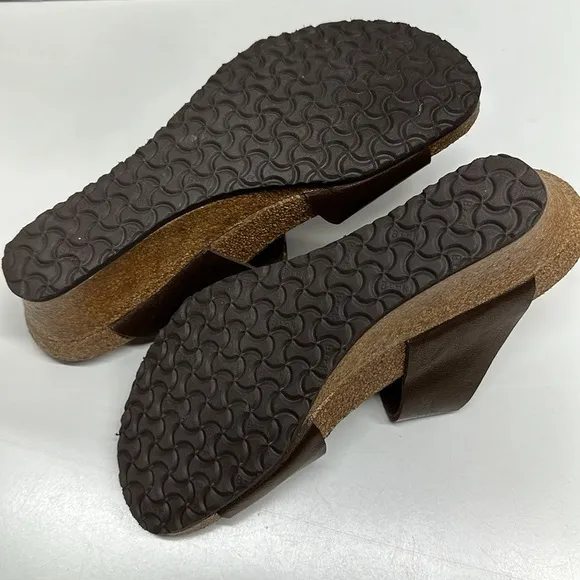 Papillo by Birkenstock Wedges Heeled Sandals Open Toe Adjustable Bronze Size 11