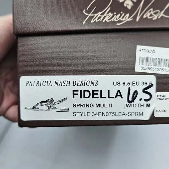 Patricia Nash Fidella Spring Multi Sandals