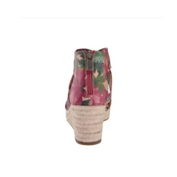 Patricia Nash Rubia Wedge Sandals in Spring Multi