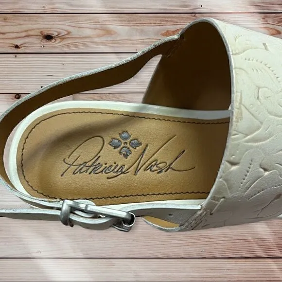 Patricia Nash NWOT Leather Wedge Sandals