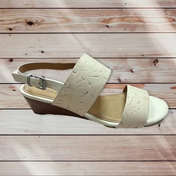 Patricia Nash NWOT Leather Wedge Sandals