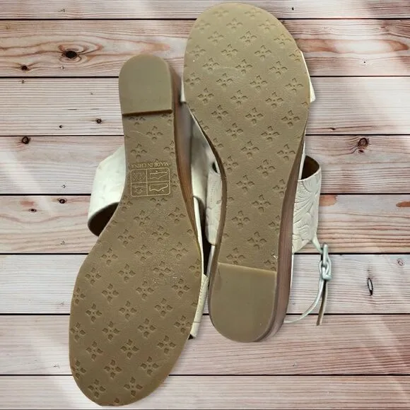 Patricia Nash NWOT Leather Wedge Sandals