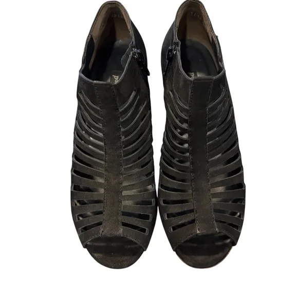 PAUL GREEN Munchen Black Suede Tasha Sandal, Size 4.5, NWB