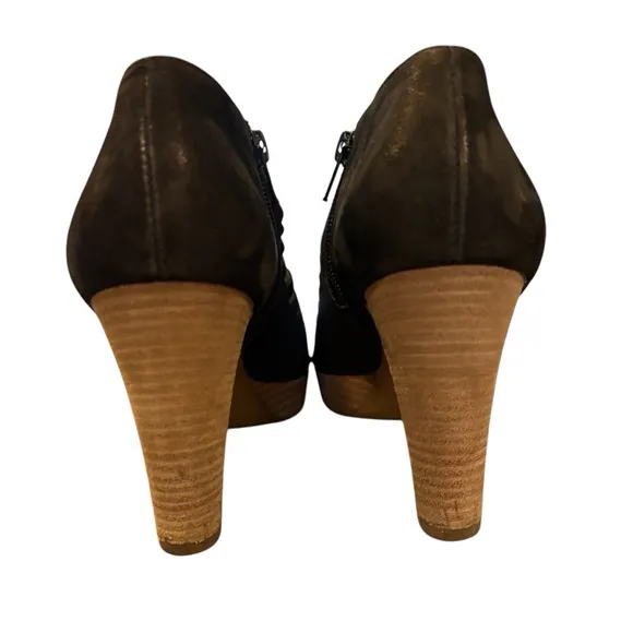 PAUL GREEN Munchen Black Suede Tasha Sandal, Size 4.5, NWB