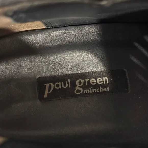 PAUL GREEN Munchen Black Suede Tasha Sandal, Size 4.5, NWB