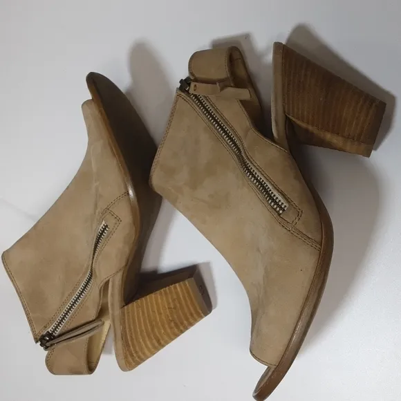 Paul Green Women's sandals Leather suede 5.5uk ankle booties casual office Y2K