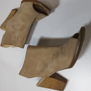 Paul Green Women's sandals Leather suede 5.5uk ankle booties casual office Y2K
