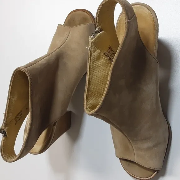 Paul Green Women's sandals Leather suede 5.5uk ankle booties casual office Y2K
