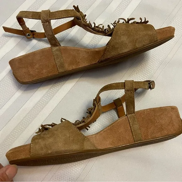 Paul Green Womens Sling Back Wedge Sandals Excellent Used Condition!  size 6.5
