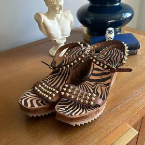 Pedro Garcia brown platform sandals size 38.5 NEW