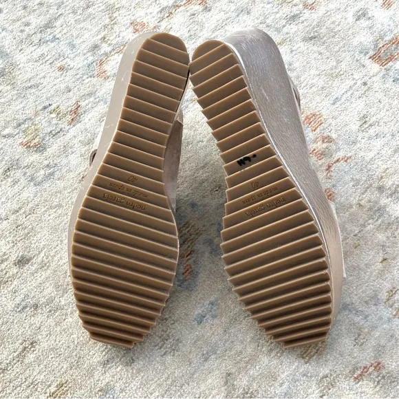 Pedro Garcia Fritzi NWT New Suede Slingback Wedge Sandals Sz 40