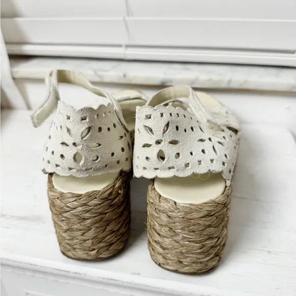 Pedro Garcia Nila Braided Jute Wedge Platform Sandals