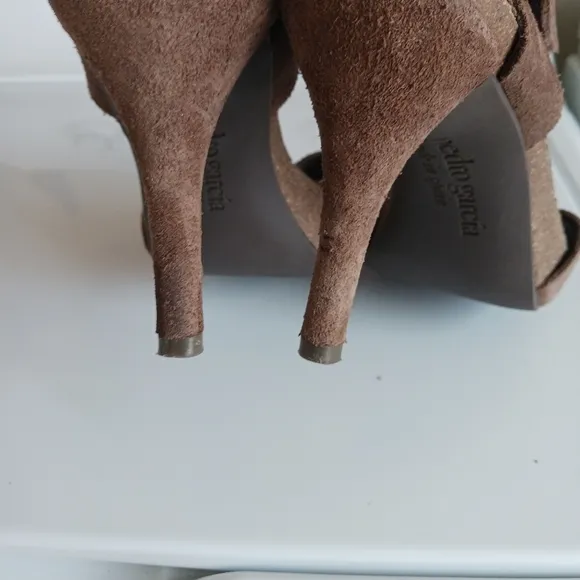 Pedro Garcia Peony Suede Heeled Sandals