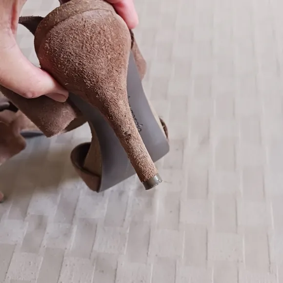 Pedro Garcia Peony Suede Heeled Sandals