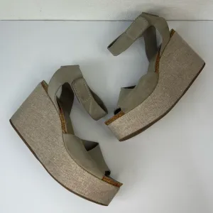 Pedro Garcia Suede Platform Sandals, 39