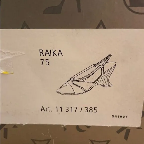 PETER KAISER KORK KALYA WEDGE SANDALS. NEW