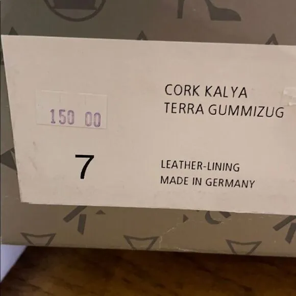 PETER KAISER KORK KALYA WEDGE SANDALS. NEW