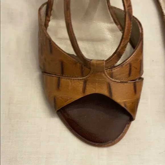 PETER KAISER KORK KALYA WEDGE SANDALS. NEW
