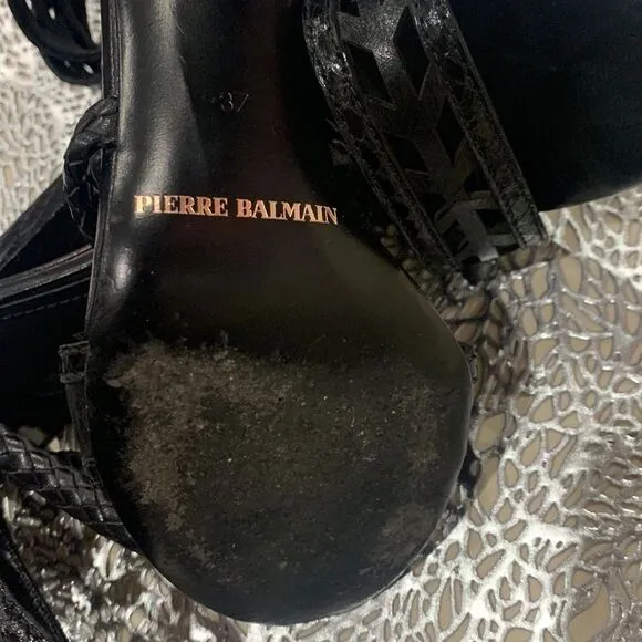 Pierre Balmain Snake Skin Sandals