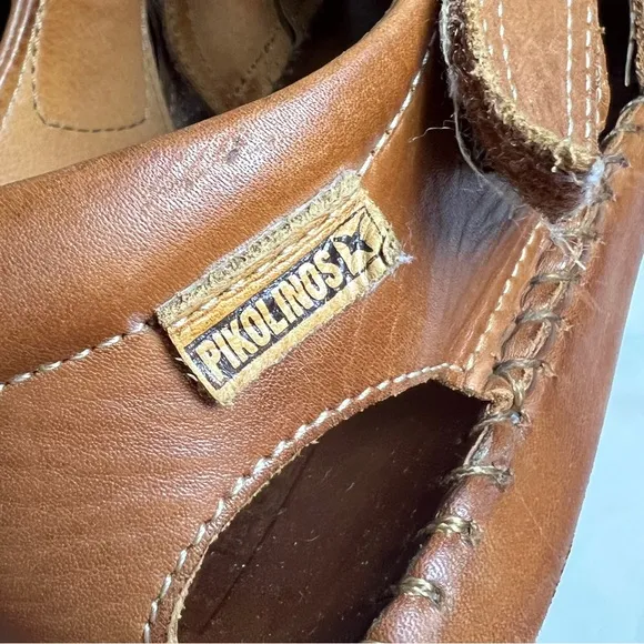 PIKOLINOS Brown Genuine Leather Fisherman Tarifa Sandals Adjustable Strap 42 9