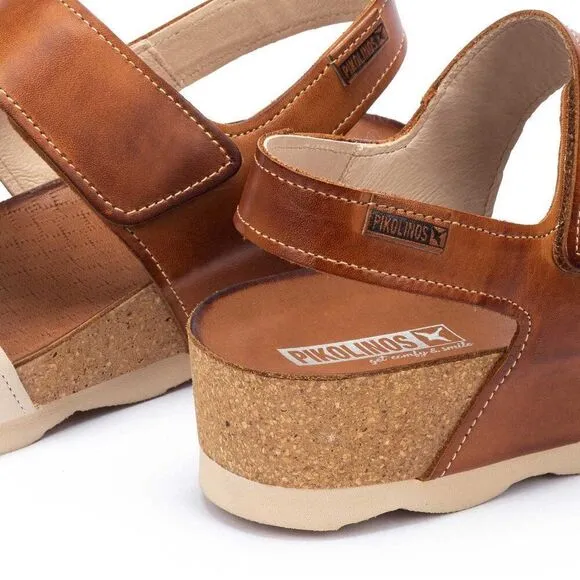 Pikolinos Wedge Sandals Leather Mahon for Women's Size 39 8.5-9