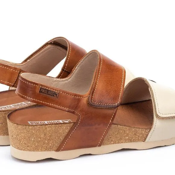 Pikolinos Wedge Sandals Leather Mahon for Women's Size 39 8.5-9