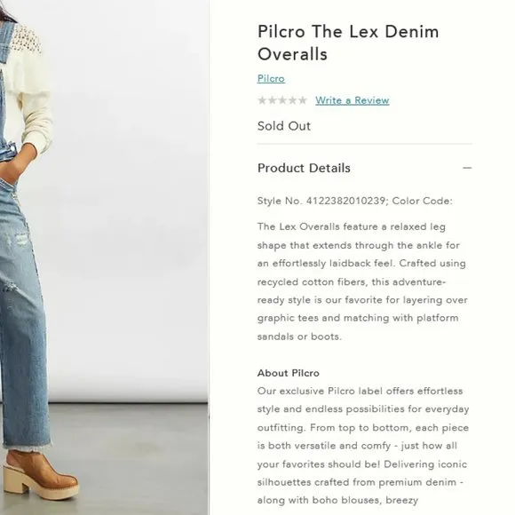 Pilcro Anthropologie 30 NWT The Lex Denim Jean Bib Overalls Camo Leopard Animal