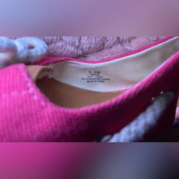 𝅺Pink sperry top‎ sider wedge sandals, 9.5