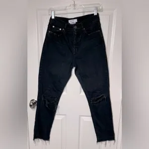 PISTOLA high-rise ripped  jeans in black size 27