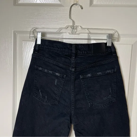 PISTOLA high-rise ripped  jeans in black size 27
