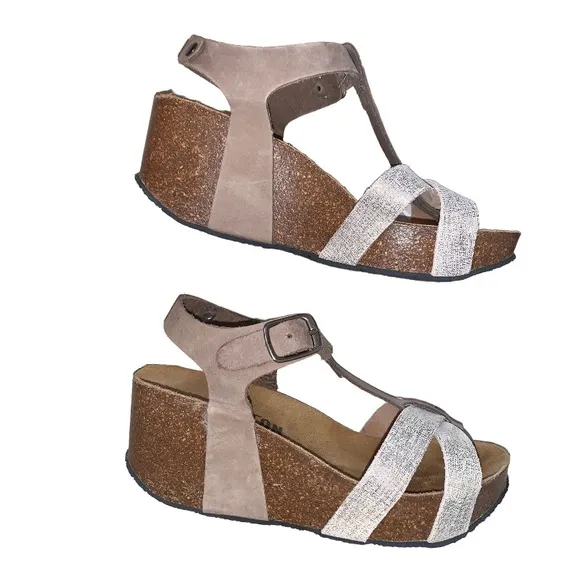 PLAKTON WEDGE women’s comfy heels sandals GIRL’s size 35 US 4