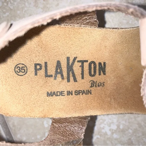 PLAKTON WEDGE women’s comfy heels sandals GIRL’s size 35 US 4