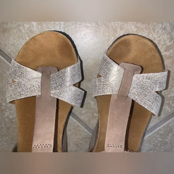 PLAKTON WEDGE women’s comfy heels sandals GIRL’s size 35 US 4