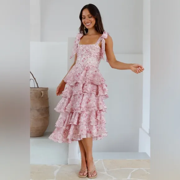 Poetry At Dawn Midi Dress