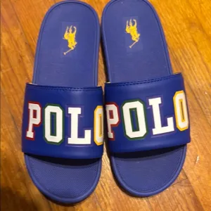 Polo by Ralph Lauren Blue and Yellow Sandals